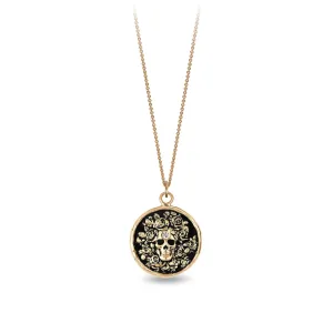 Live Every Moment 14K Gold Diamond Set Talisman