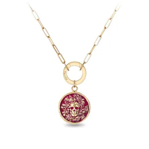 Live Every Moment 14K Gold Long Link Paperclip Chain Necklace - True Colors