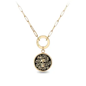 Live Every Moment 14K Gold Long Link Paperclip Chain Necklace