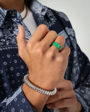 Loiter Mood Ring Silver/Green