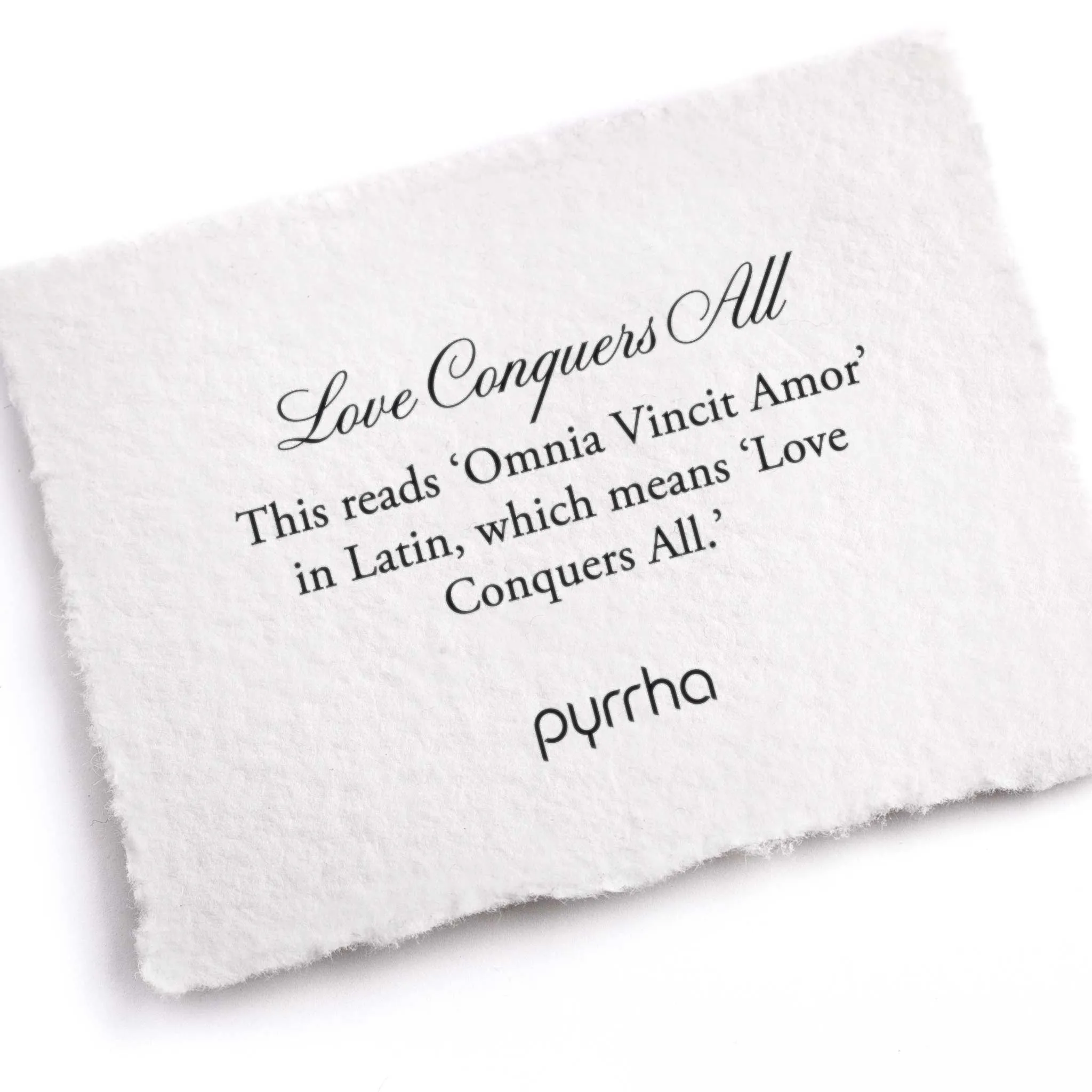 Love Conquers All Textured Band Ring
