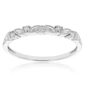 Luminesce Lab Grown Diamond Silver Stacker Ring Shiels