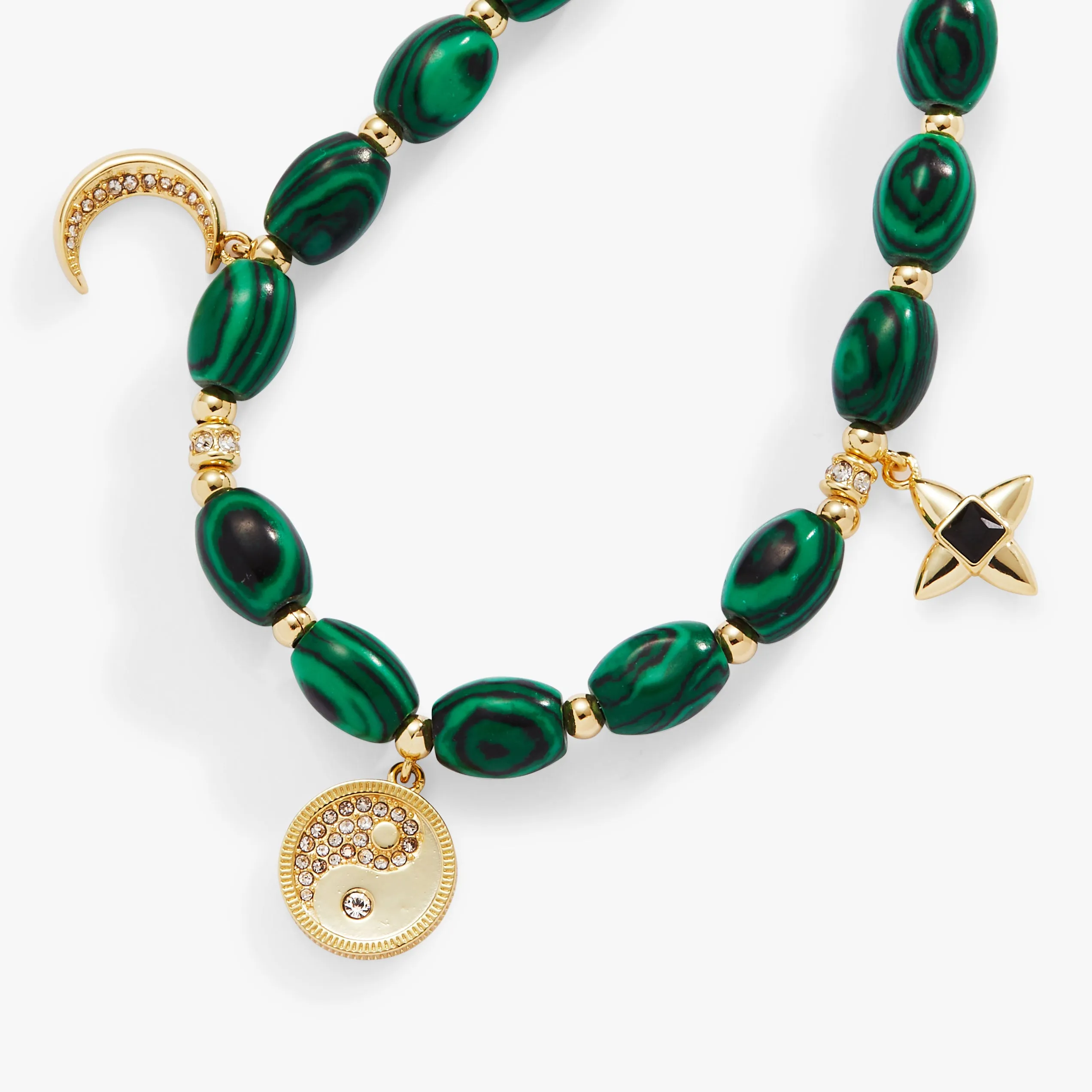 Malachite Charm Bracelet