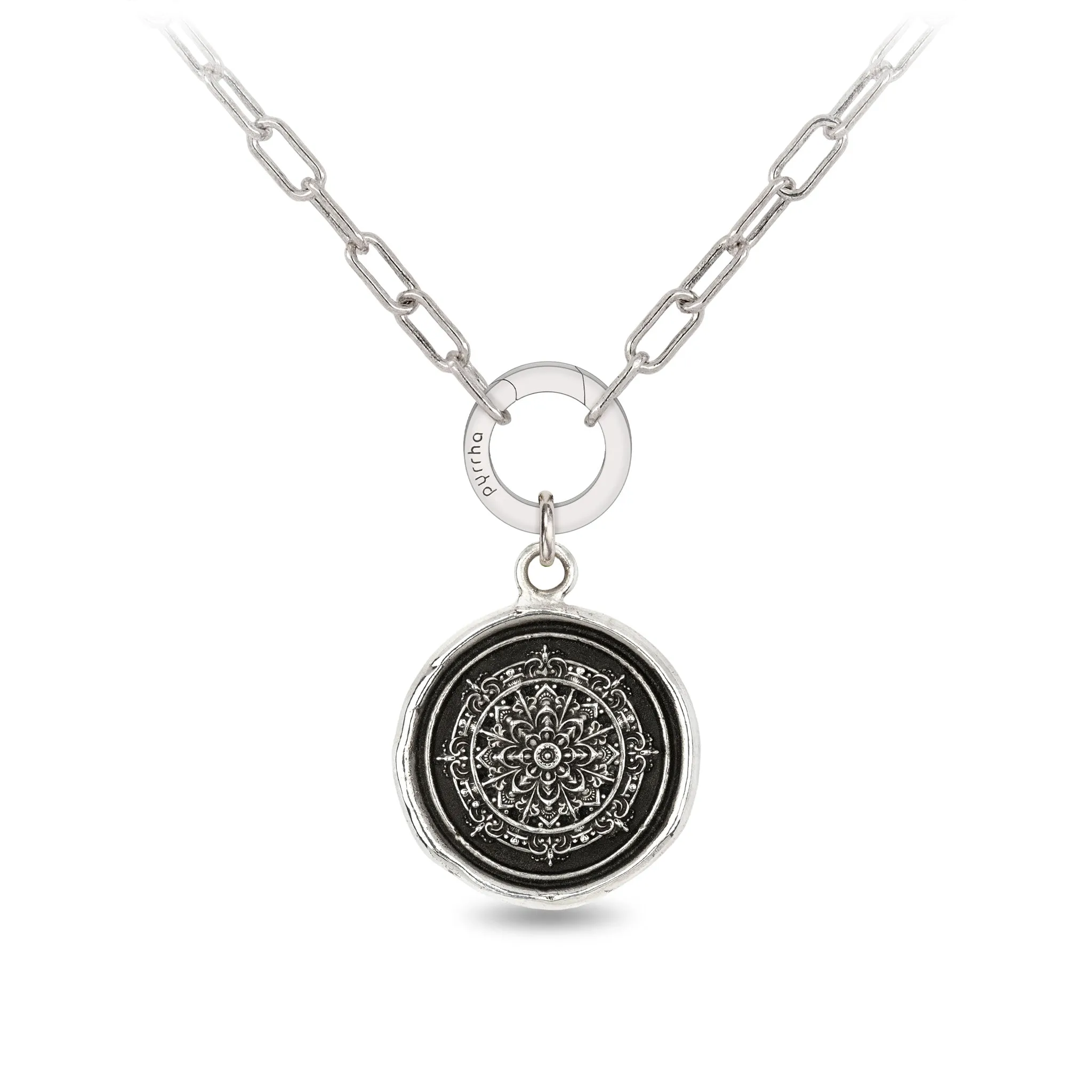 Mandala Small Paperclip Chain Necklace