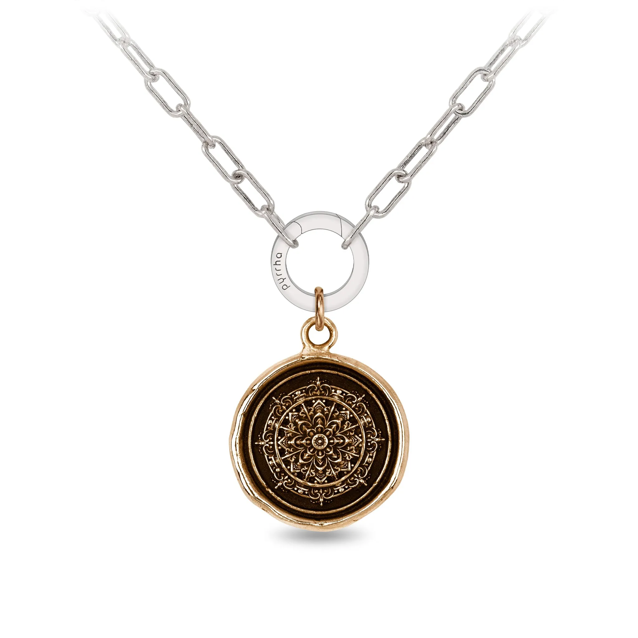 Mandala Small Paperclip Chain Necklace