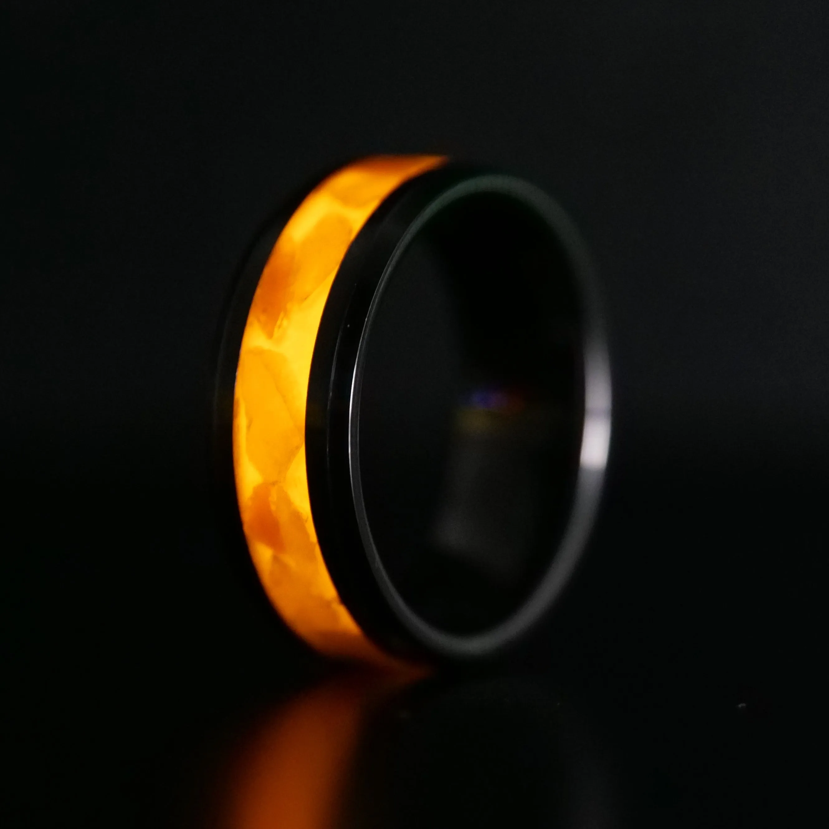 Matching Custom Birthstone Ring with Glowstone