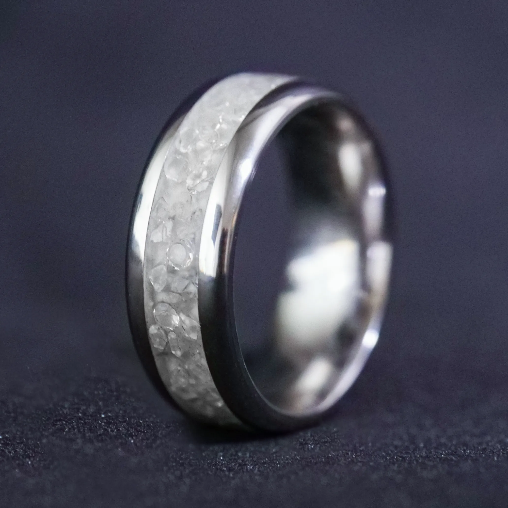 Matching Custom Birthstone Ring with Glowstone