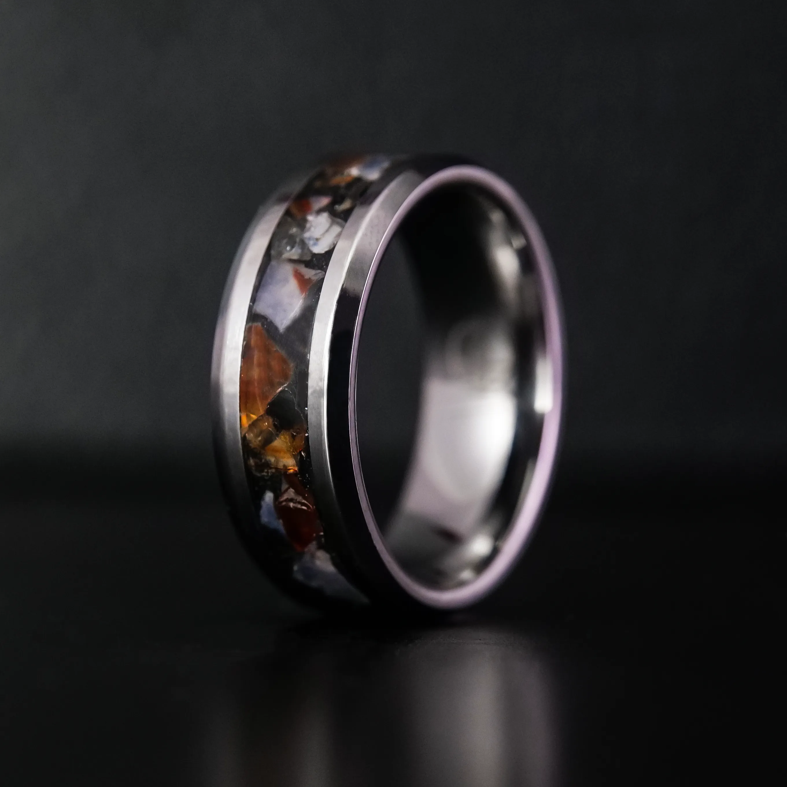 Matching Custom Birthstone Ring with Glowstone