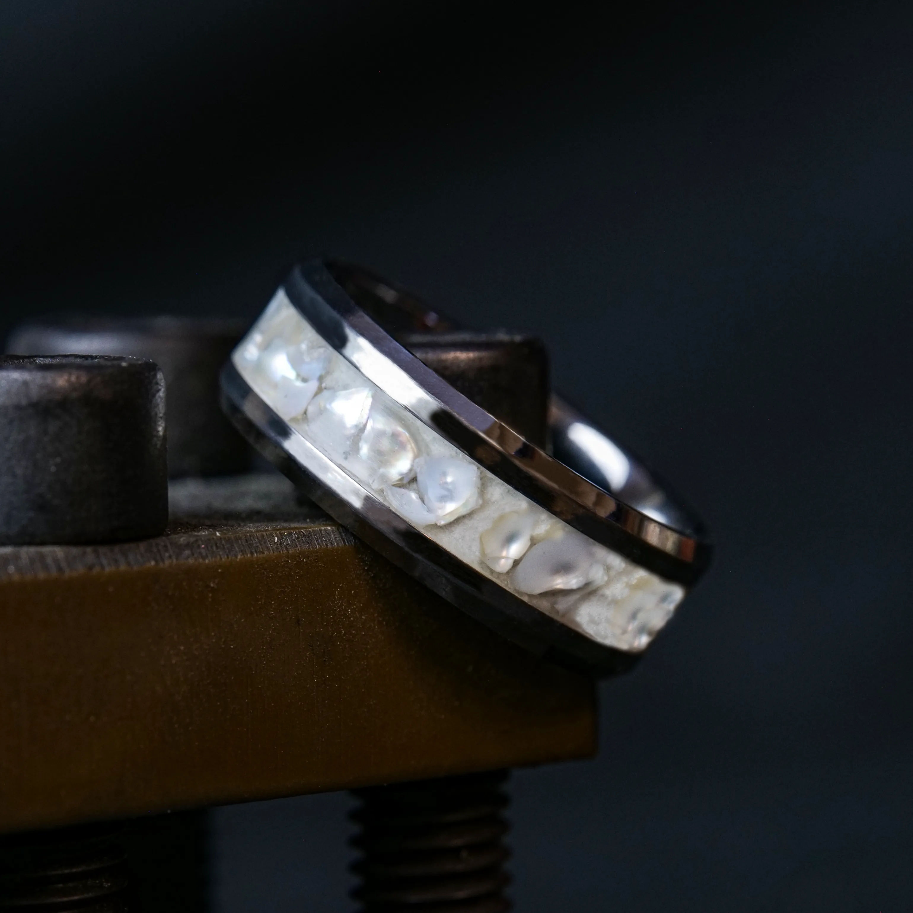Matching Custom Birthstone Ring with Glowstone