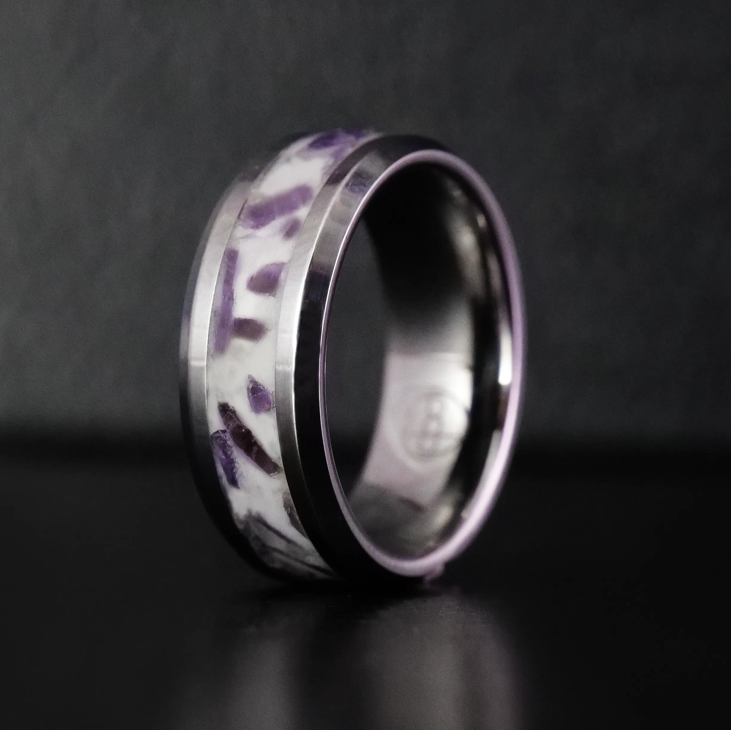 Matching Custom Birthstone Ring with Glowstone