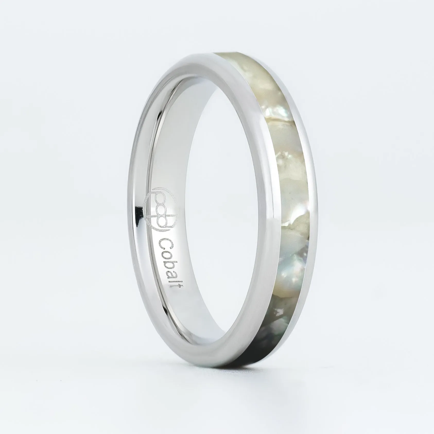 Matching Pearl Glowstone Wedding Ring Set