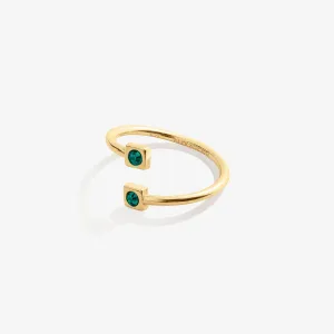 May Birthstone Emerald Ring Wrap