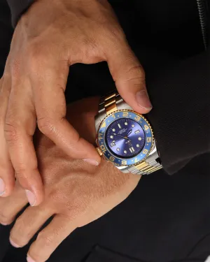MEISTER VO116SS Voyager Watch Silver/Blue