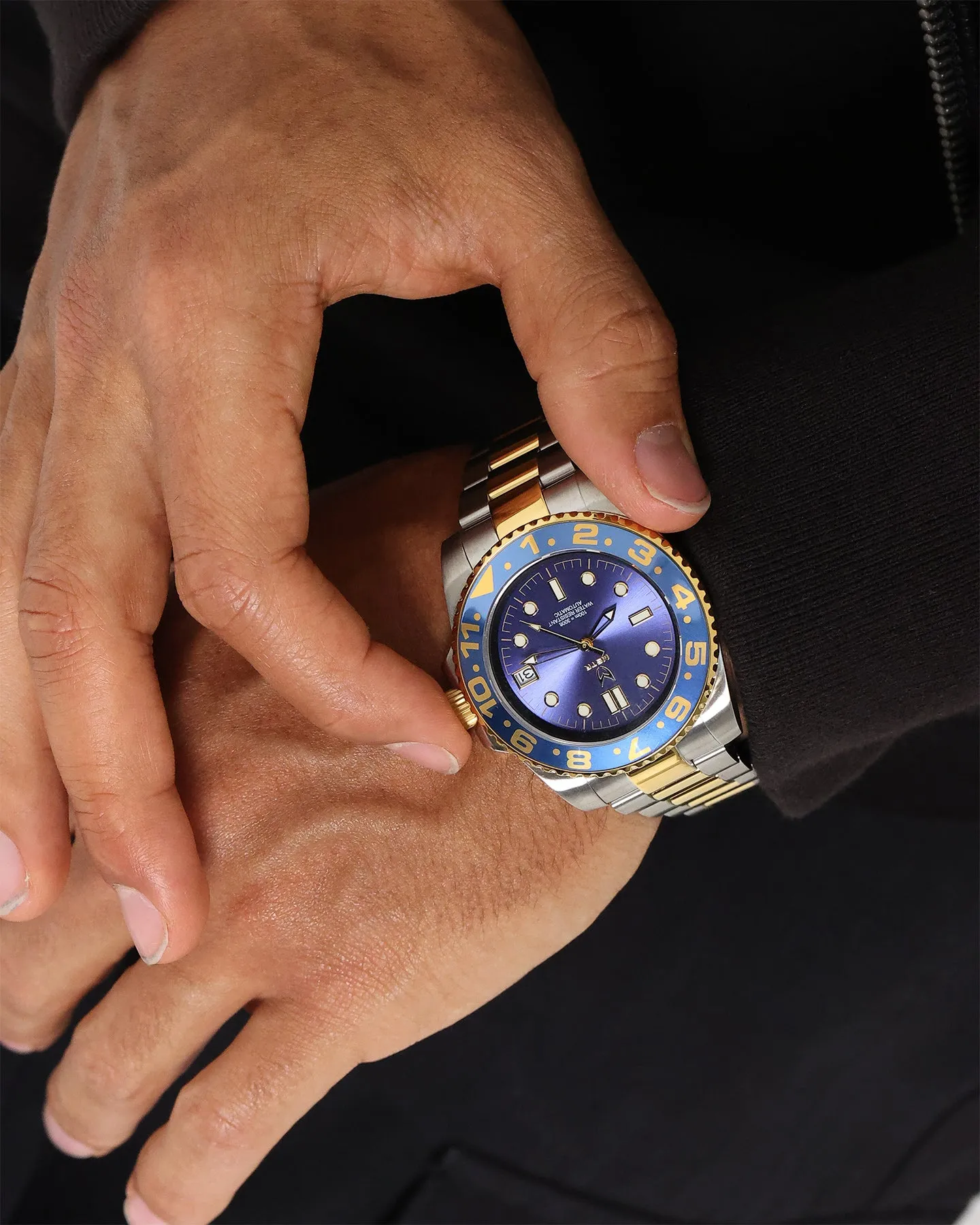 MEISTER VO116SS Voyager Watch Silver/Blue
