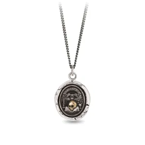 Memento Mori 14K Gold on Silver Talisman
