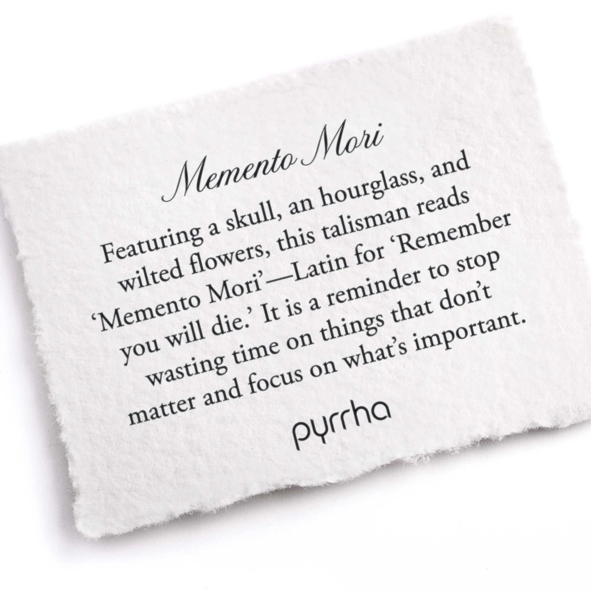 Memento Mori 14K Gold Signature Talisman