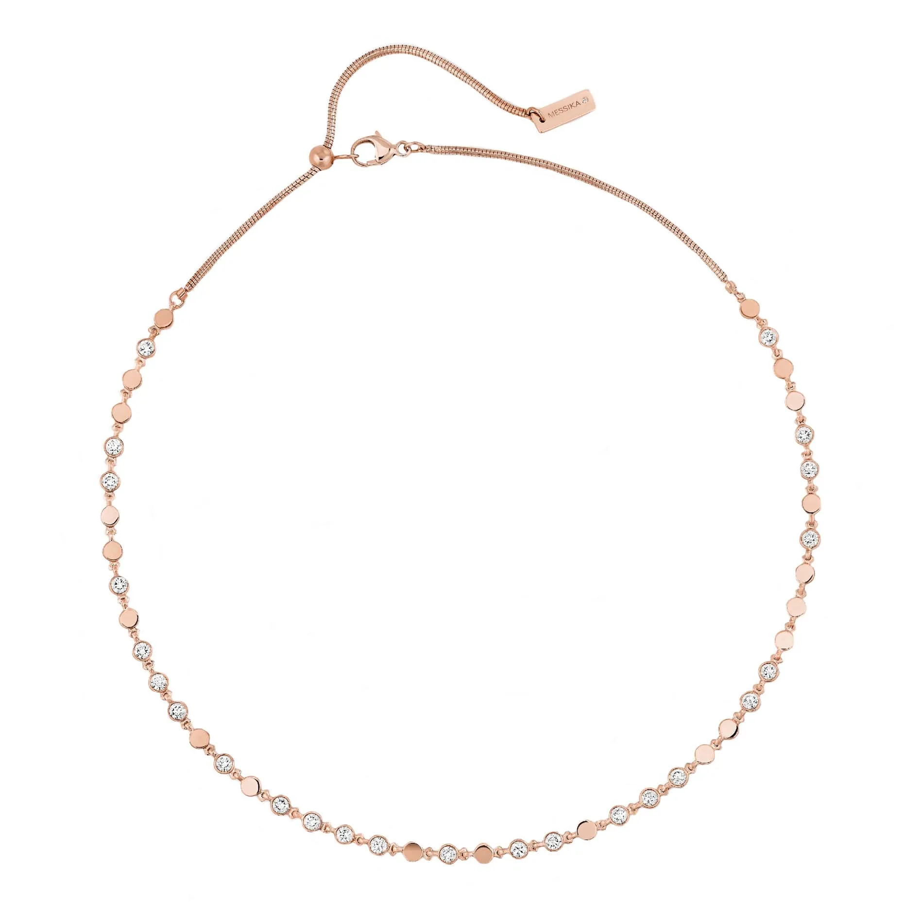 Messika D-Vibes 18ct Rose Gold Diamond Necklace
