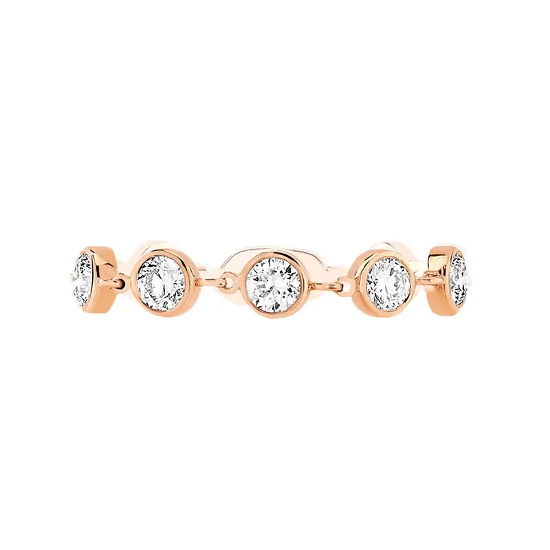 Messika D-Vibes 18ct Rose Gold Diamond Ring