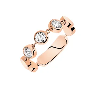 Messika D-Vibes 18ct Rose Gold Diamond Ring