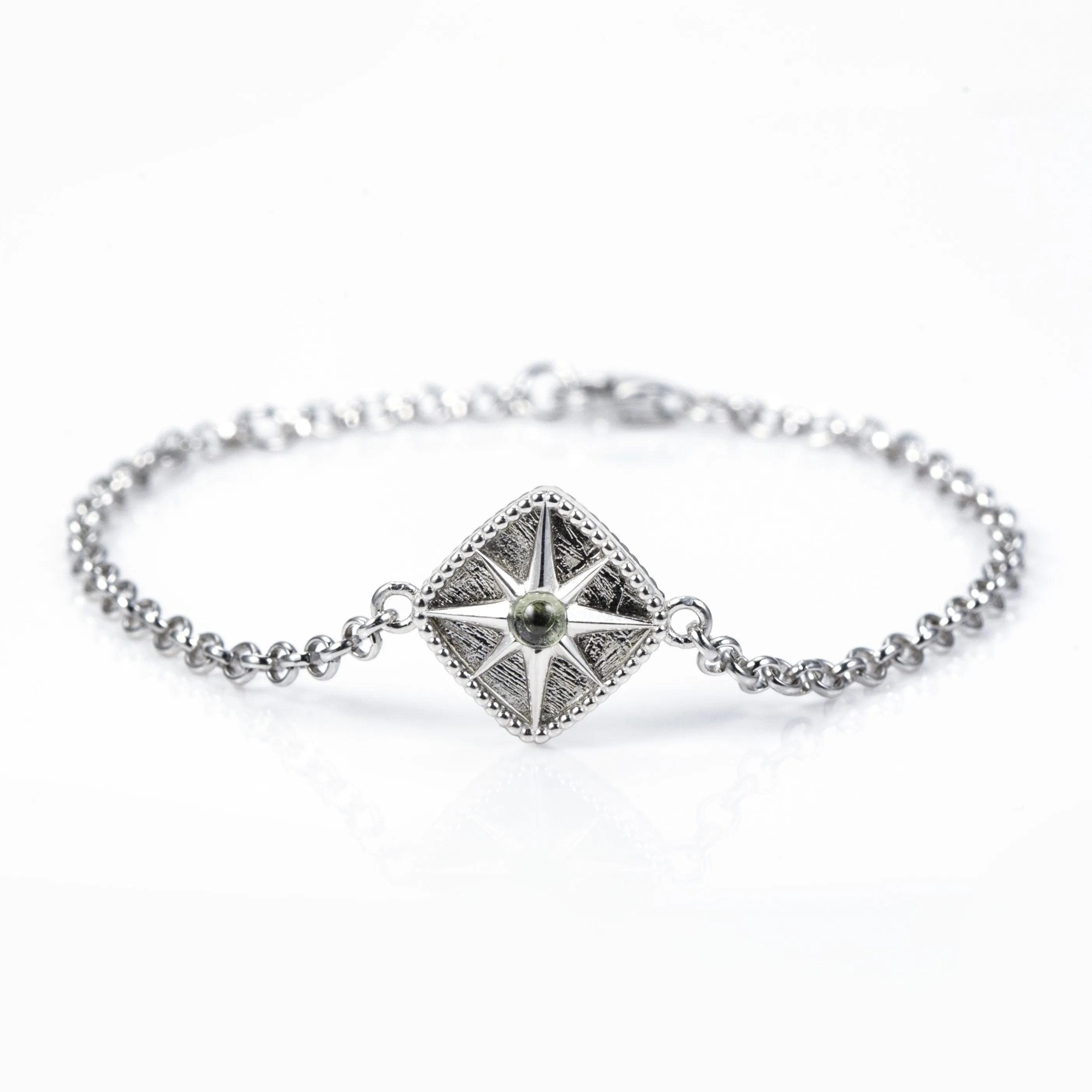 Meteorite Starburst Bracelet | Sterling Silver