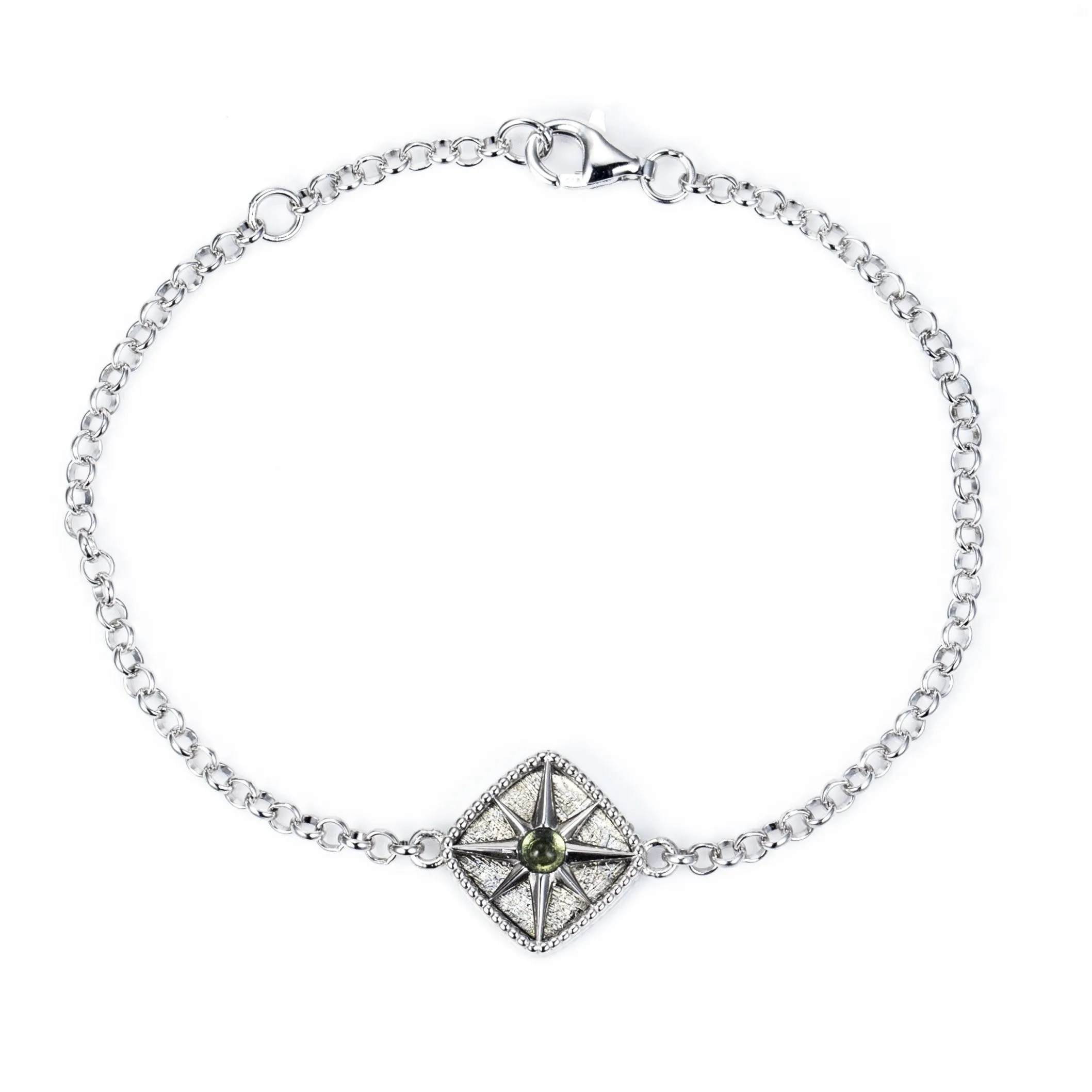 Meteorite Starburst Bracelet | Sterling Silver