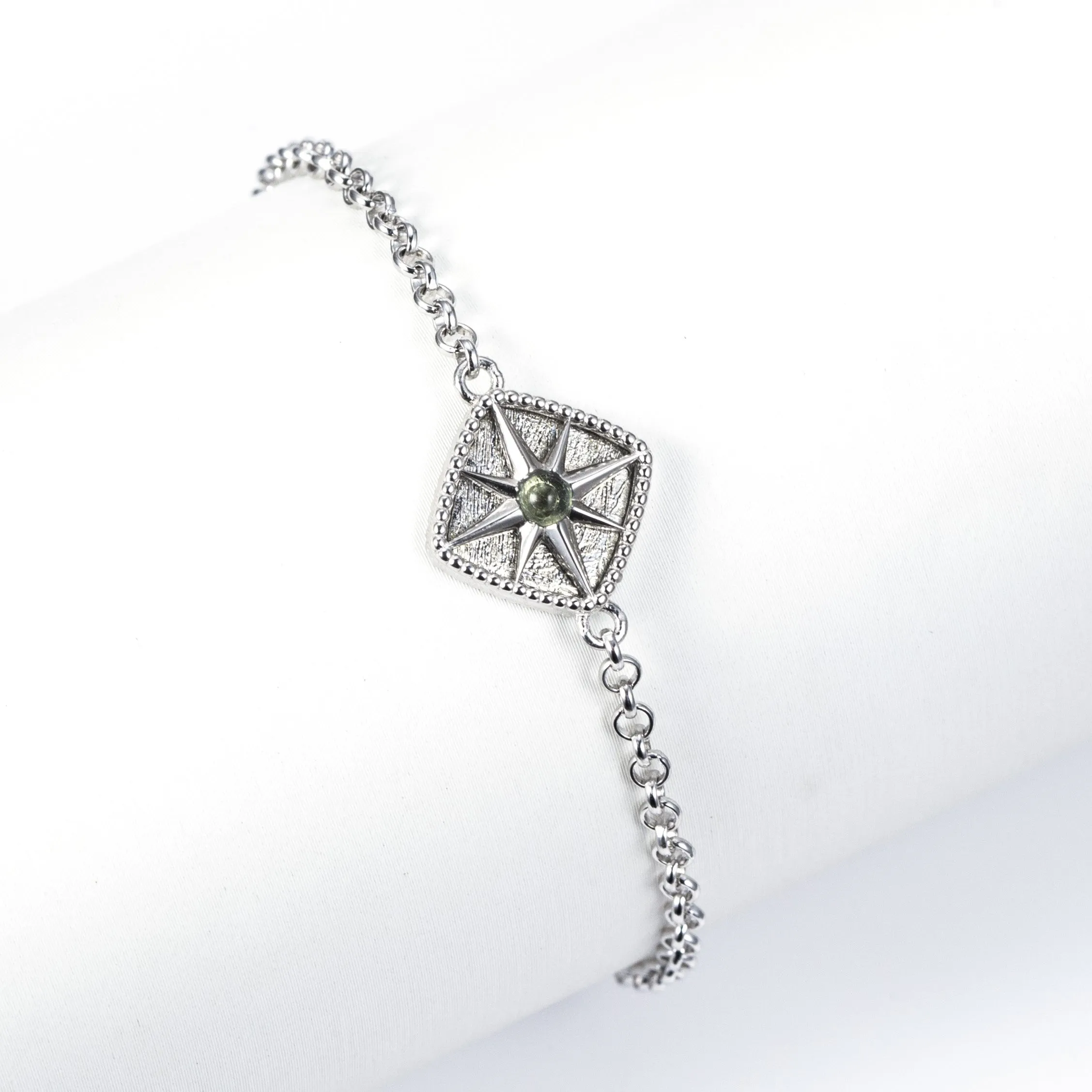 Meteorite Starburst Bracelet | Sterling Silver