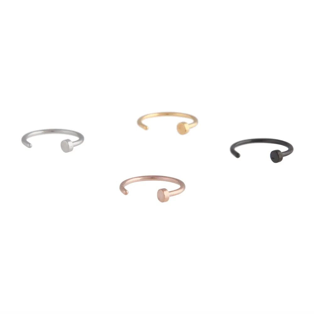 Mixed Metal Mini Nail Nose Ring 4 Pack