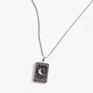 Moon Tarot Charm Necklace