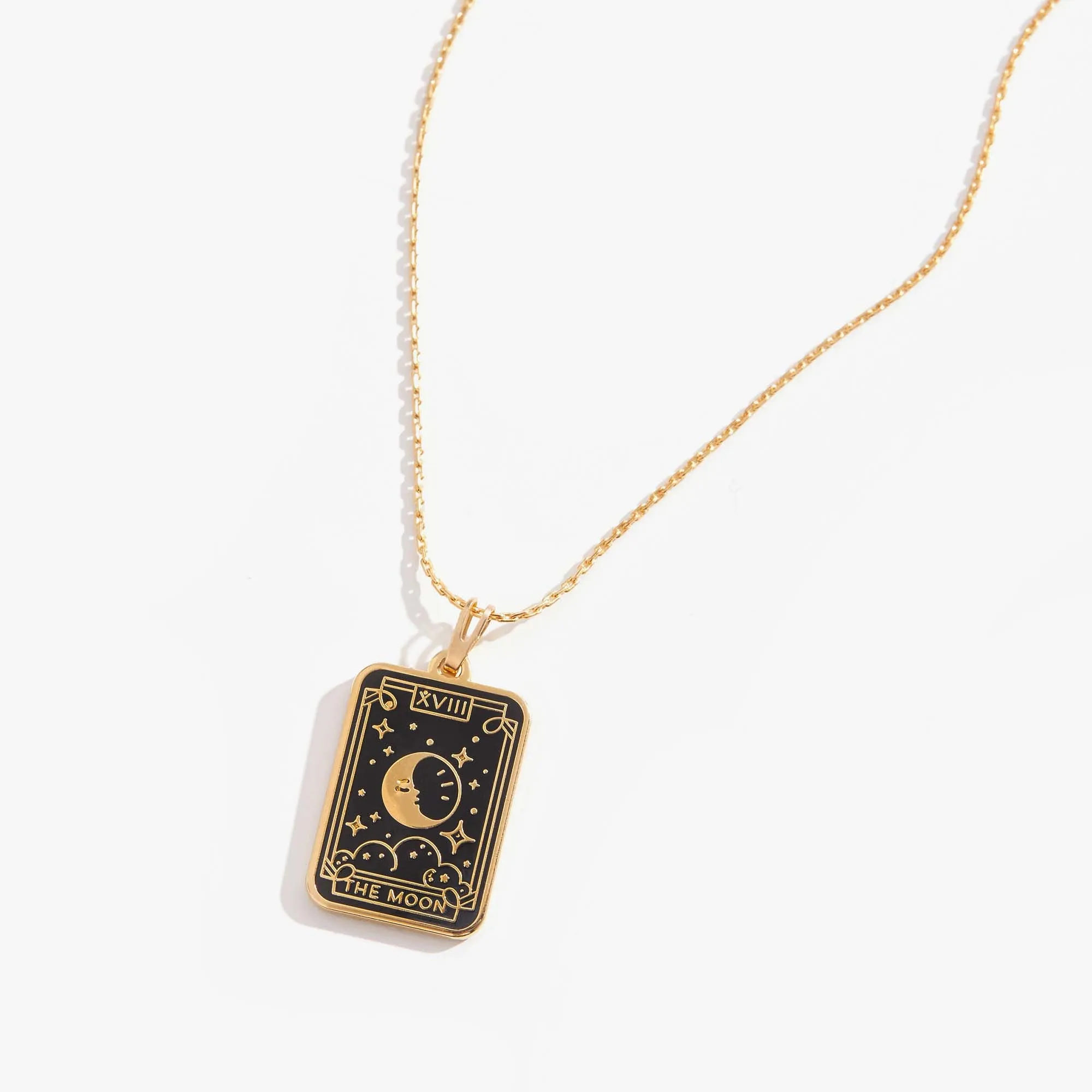 Moon Tarot Charm Necklace