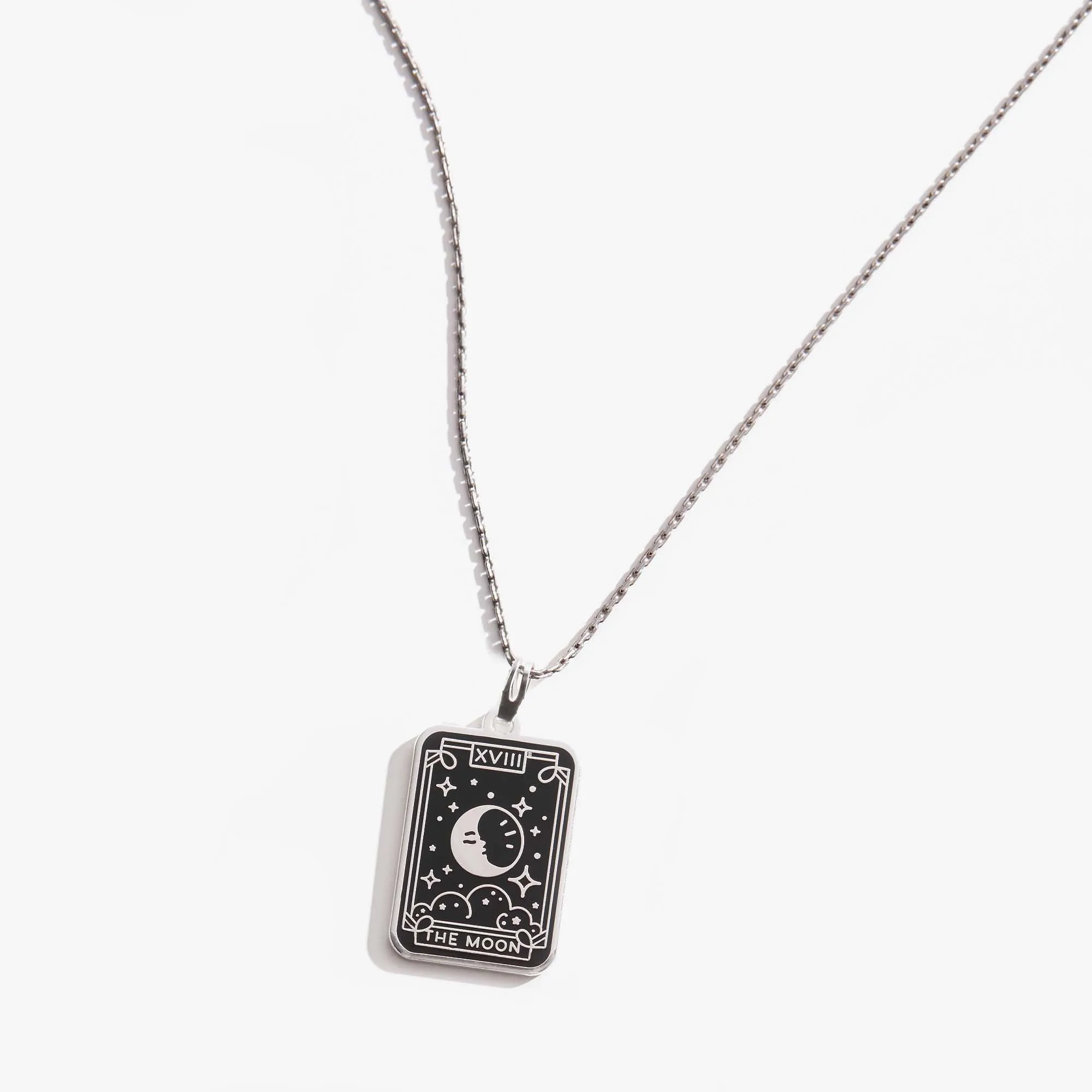 Moon Tarot Charm Necklace