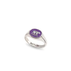 Mother Bear Signet Ring - Mystic Violet