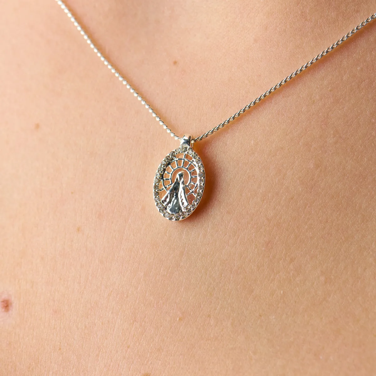 Mother Mary Charm Necklace