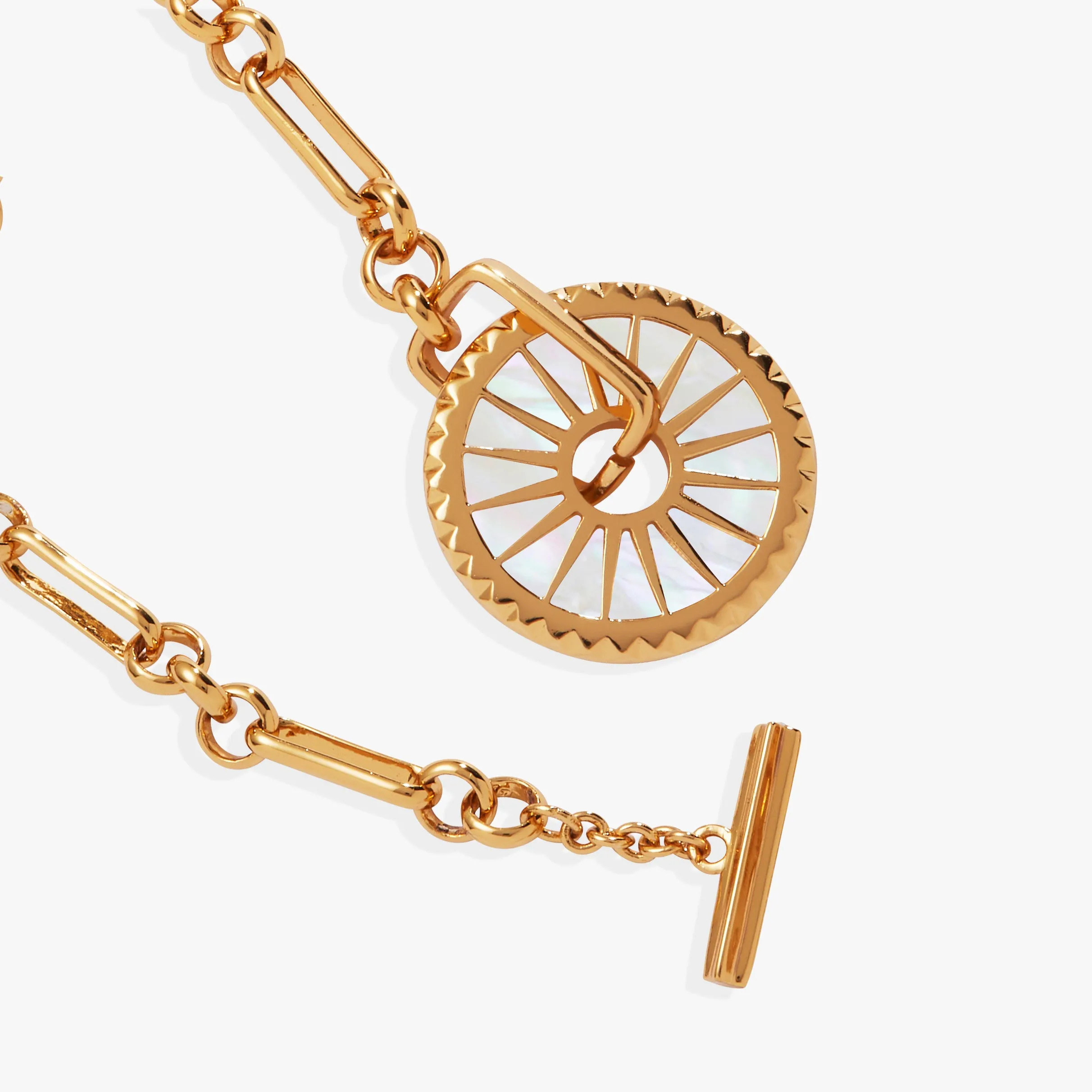 Mother of Pearl Starburst Toggle Bracelet