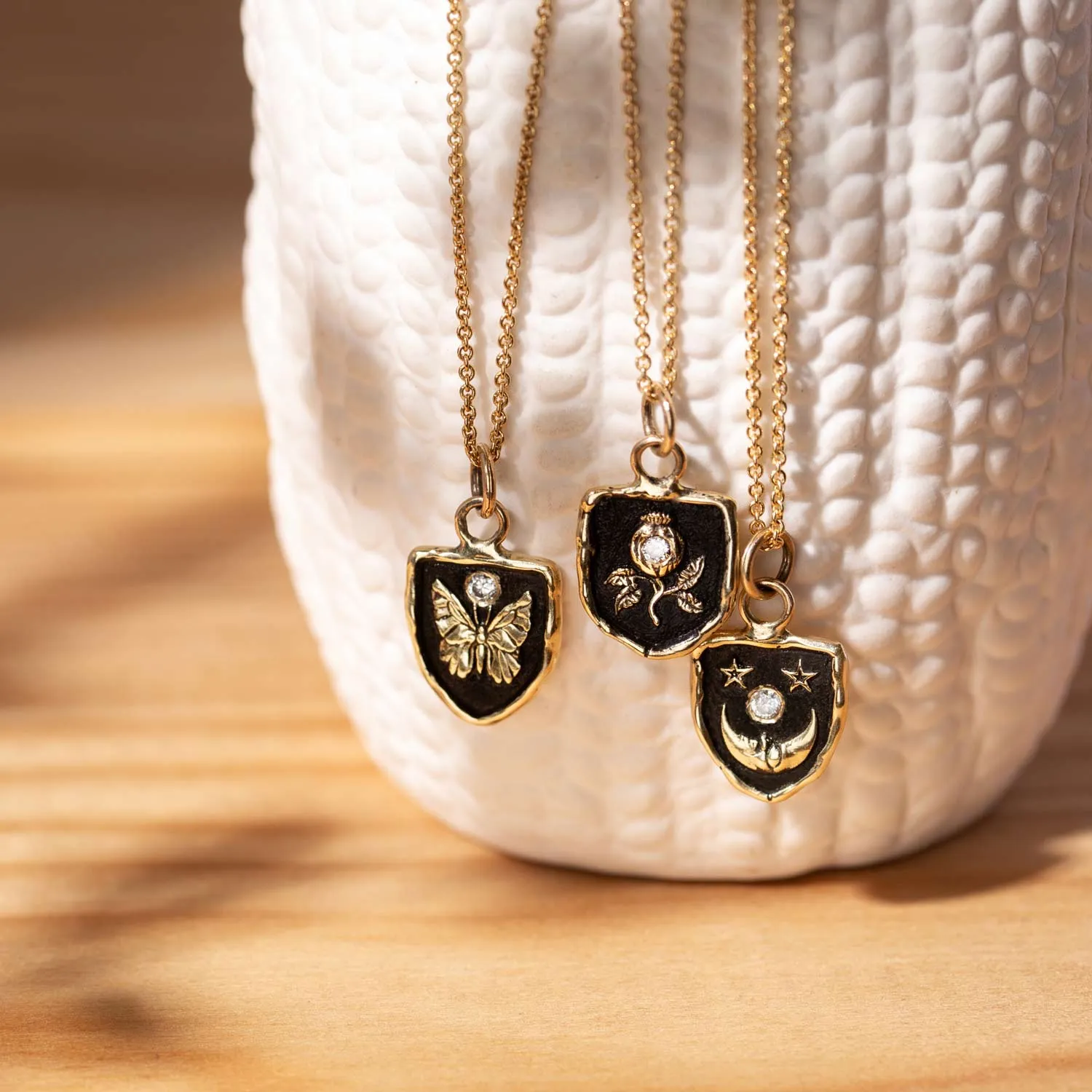 Motivated 14K Gold Appreciation Diamond Set Talisman