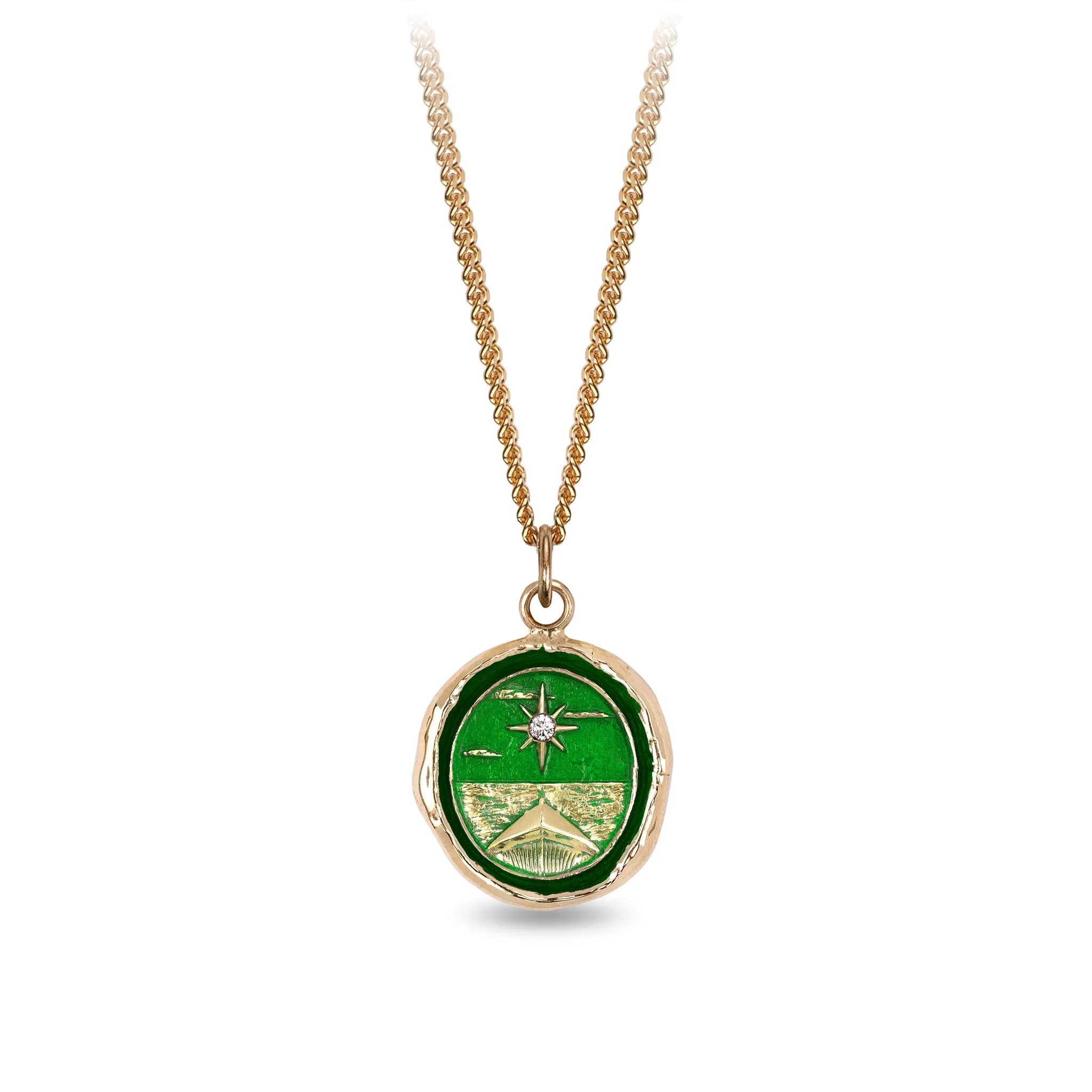 North Star 14K Gold Diamond Set Signature Talisman - True Colors