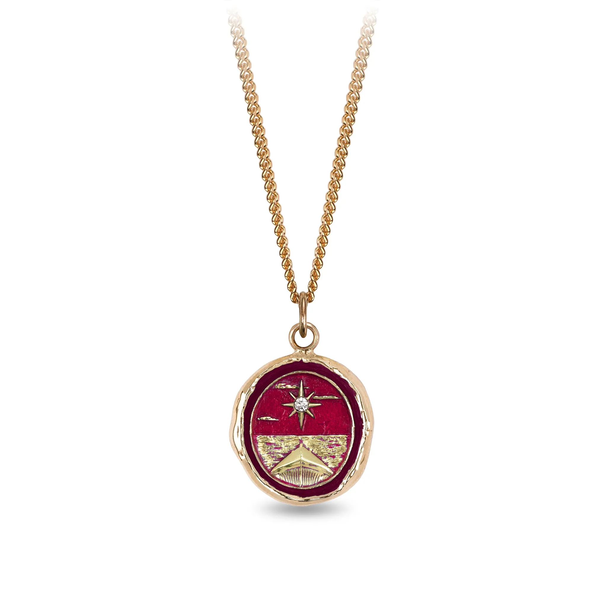 North Star 14K Gold Diamond Set Signature Talisman - True Colors