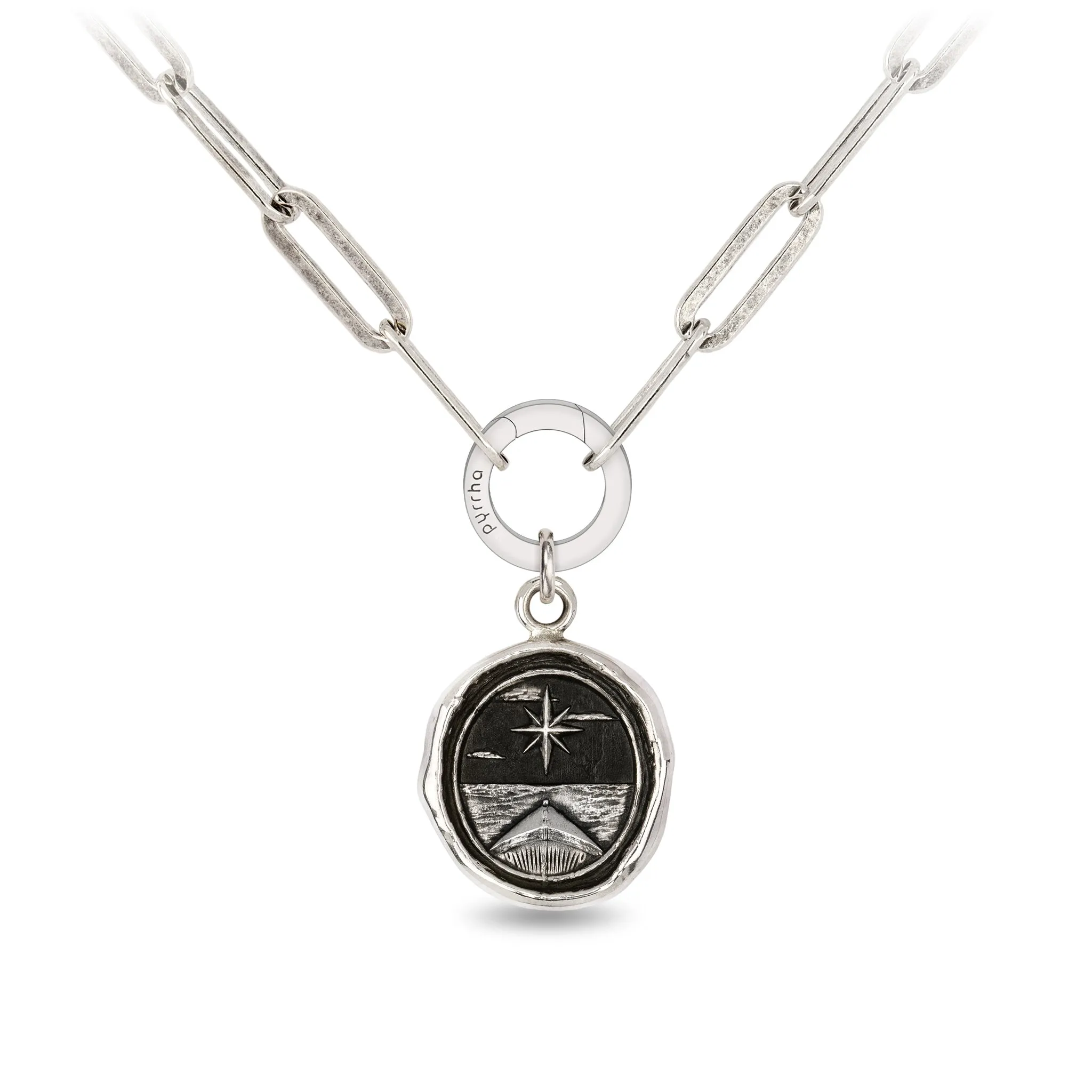 North Star Large Paperclip Chain Necklace