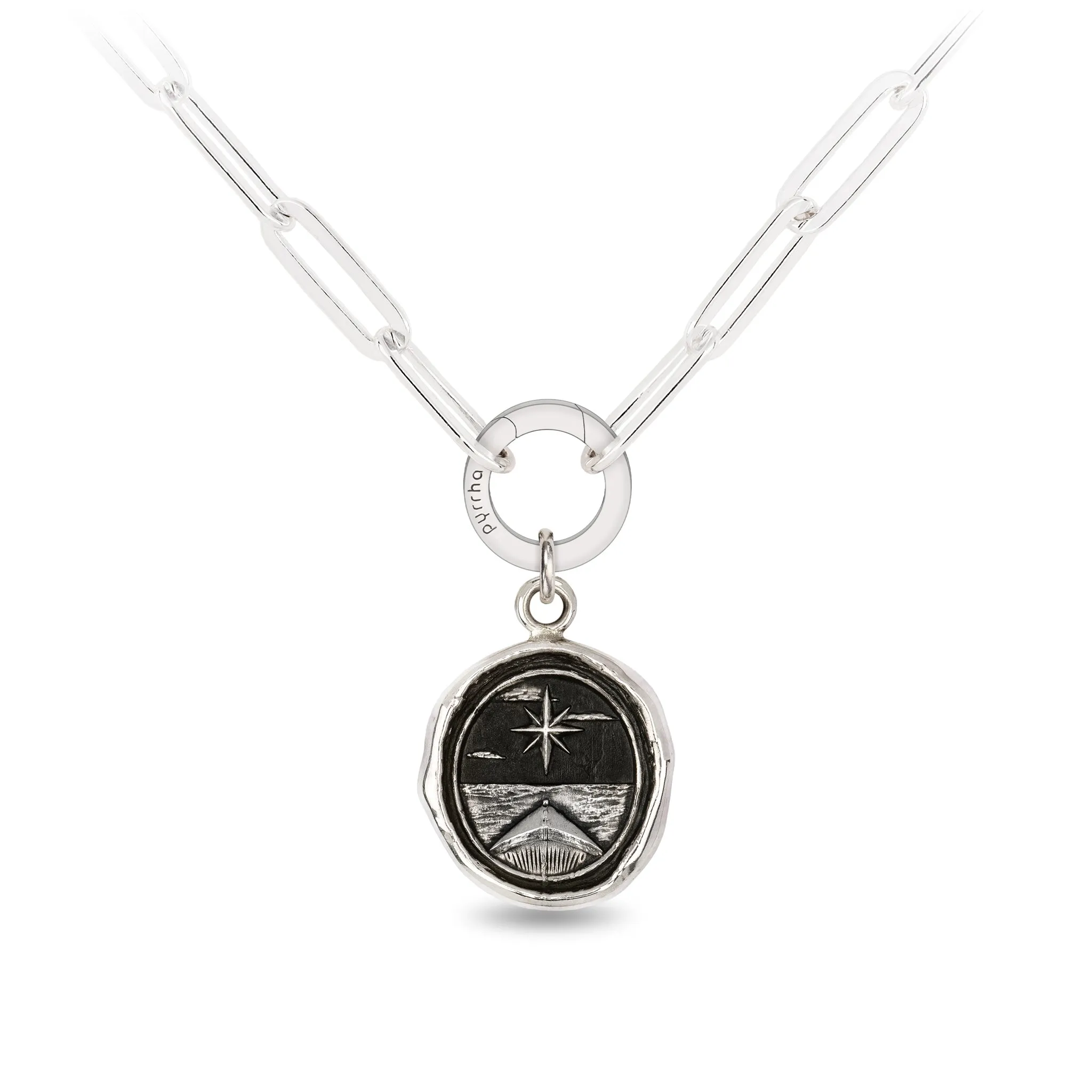 North Star Large Paperclip Chain Necklace