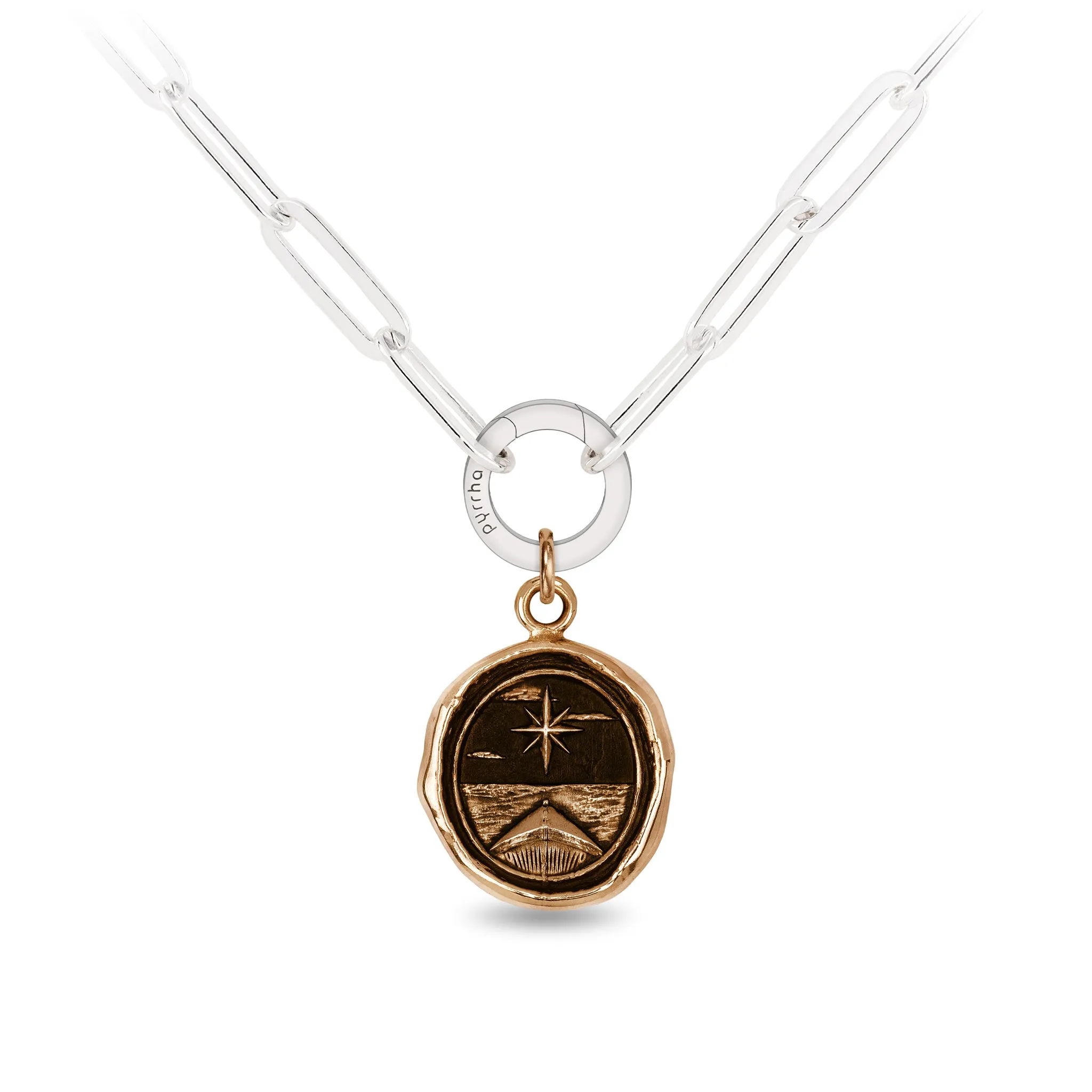 North Star Large Paperclip Chain Necklace