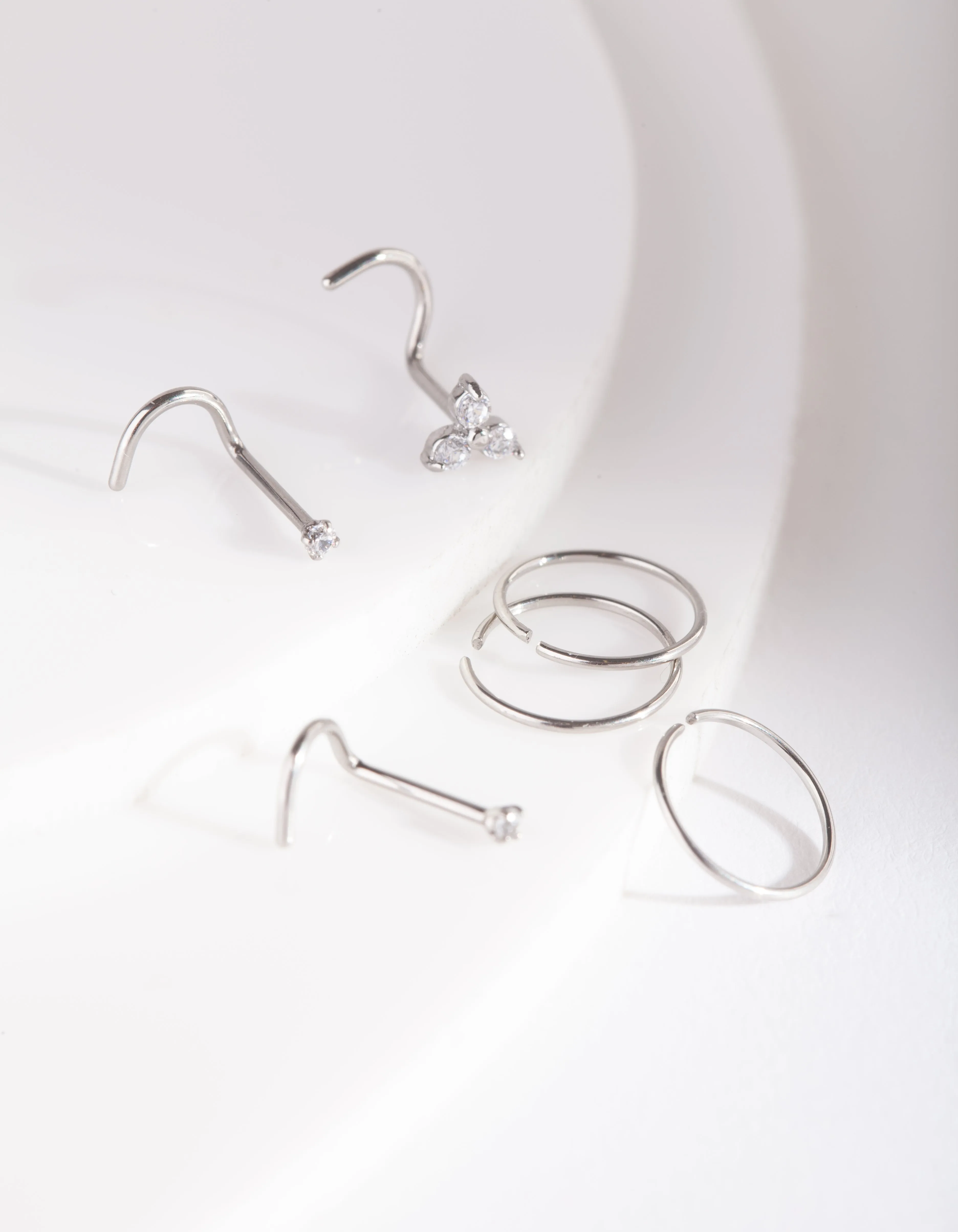 Nose Ring & Stud 6 Pack