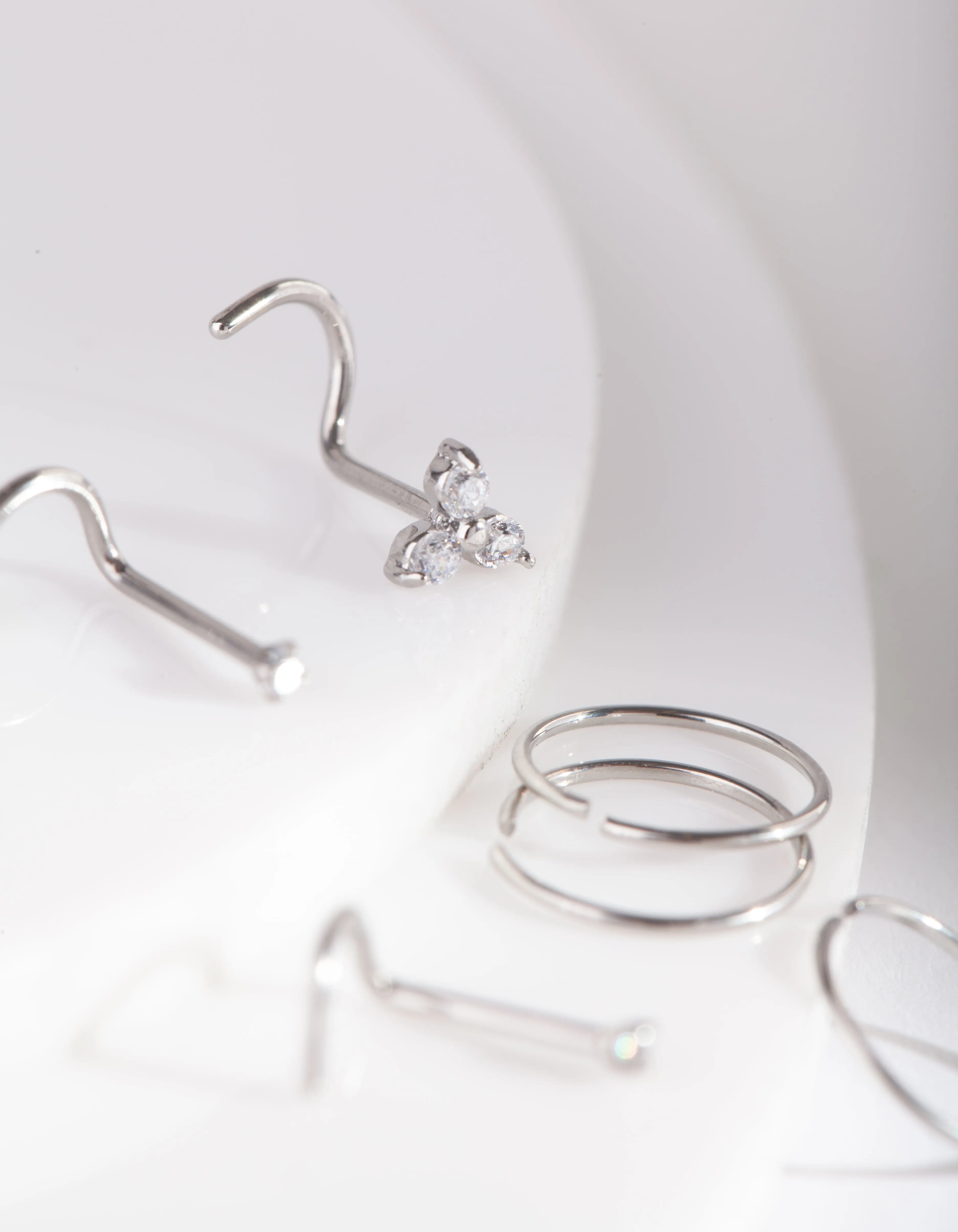 Nose Ring & Stud 6 Pack