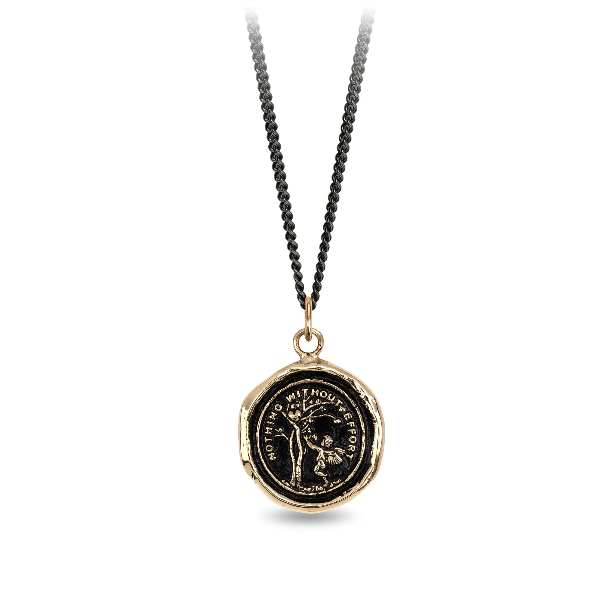 Nothing Without Effort 14K Gold Signature Talisman