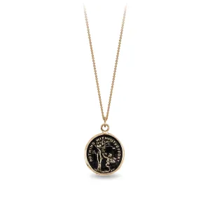 Nothing Without Effort 14K Gold Talisman