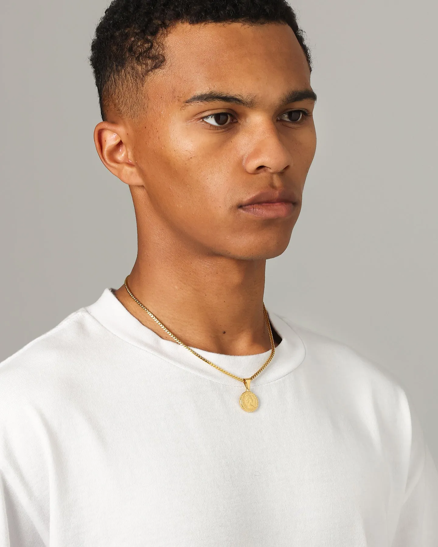 NXS English Coin Pendant Gold