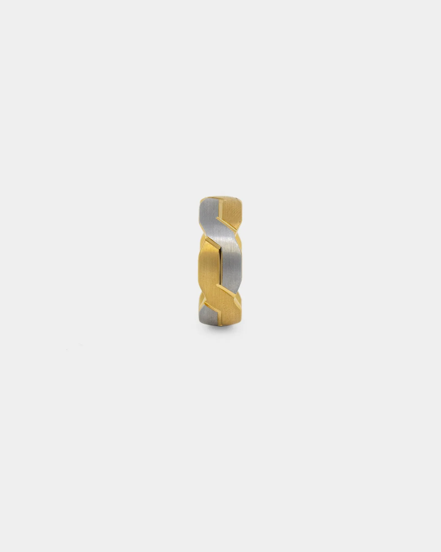 NXS Twisted Tungsten Ring Gold/Tungsten