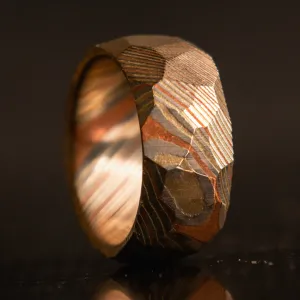 Obsidian Mokume Gane Ring