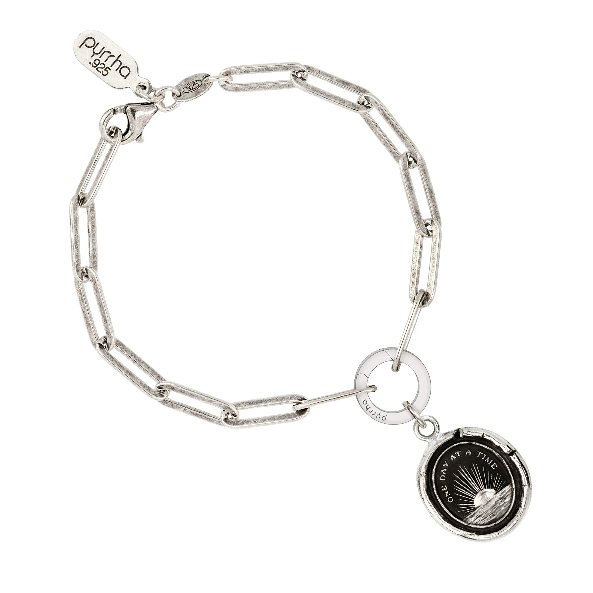 One Day at a Time Paperclip Chain Bracelet