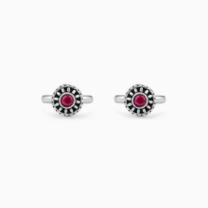 Oxidised Silver Ananya Toe Rings Giva