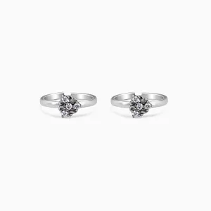 Oxidised Silver Mansi Toe Rings Giva