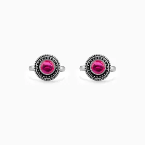 Oxidised Silver Sukriti Toe Rings Giva